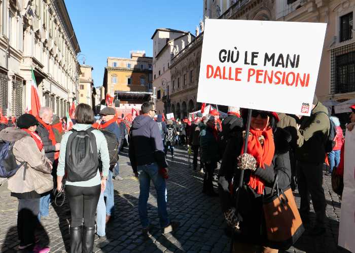 Manifestazione CGIL per le pensioni