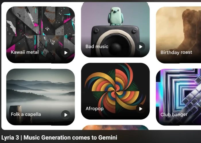 Presentazione Lyria 3 su Gemini