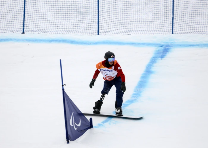 Atleta alle Paralimpiadi di Pyeongchang nel 2018