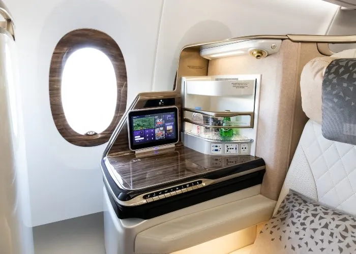 La business class di un aereo