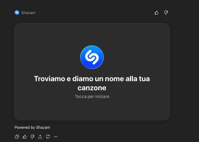App Shazam su ChatGPT