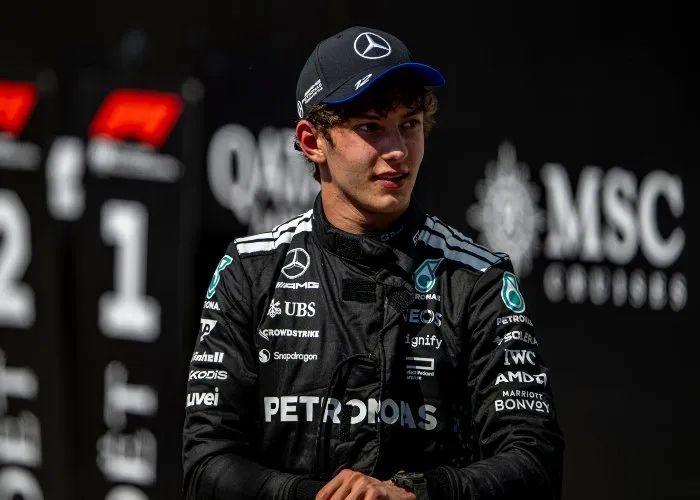 Kimi Antonelli prima di un Gran Premio