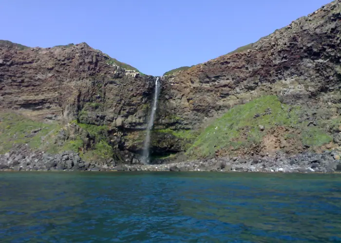 Cascata a mare di Cabu Nieddu, in Sardegna
