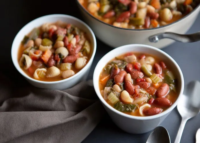 Pasta e fagioli borlotti