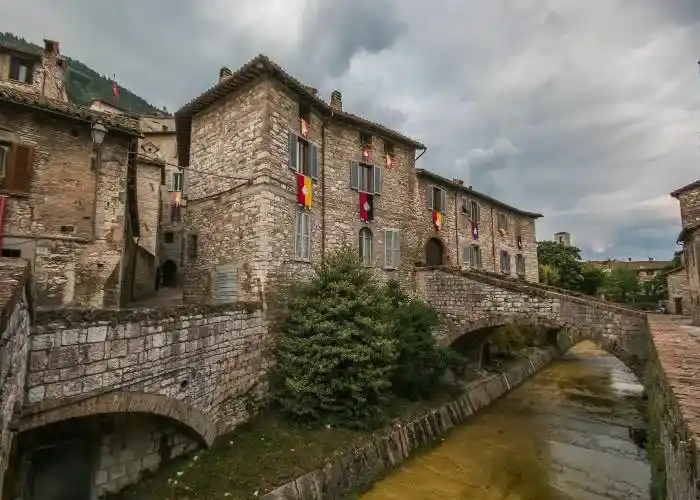Il centro storico medioevale di Gubbio