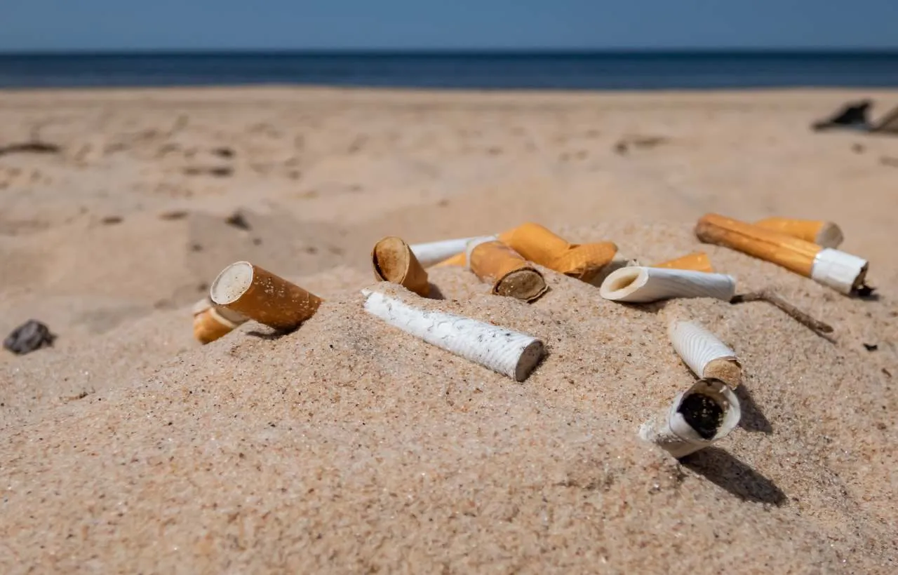 sigarette in spiaggia