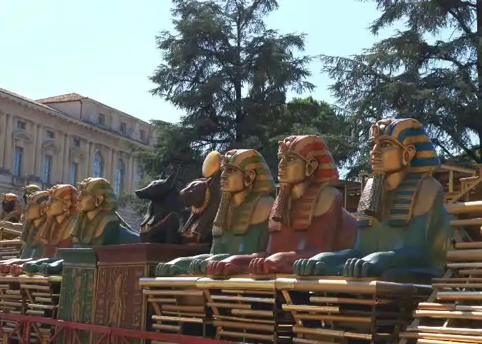 Arena di Verona Opera Festival 2026 - Allestimento per l'Aida all'Arena di Verona