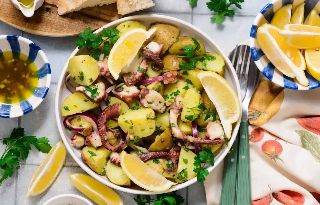Insalata di polpo con patate