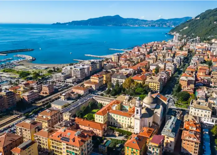 Vista aerea di Chiavari