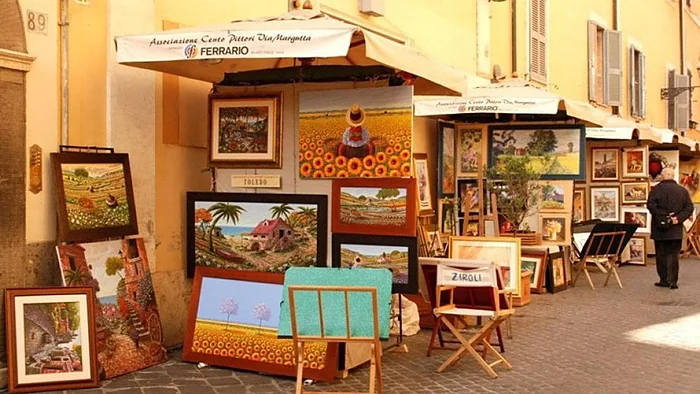 Cento Pittori Via Margutta a Piazza Sempione