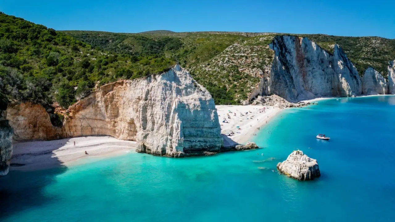 Fteri beach, Grecia