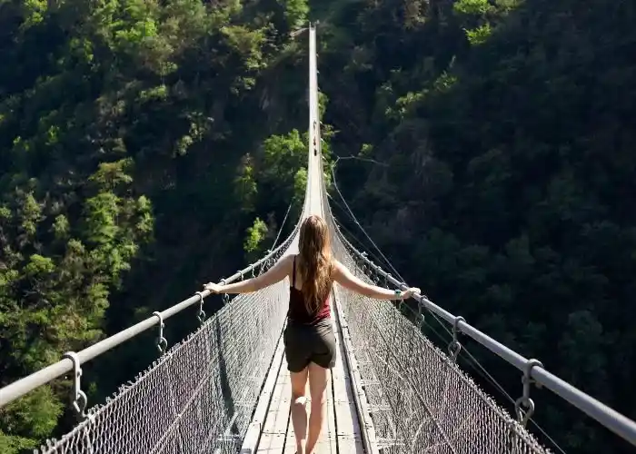 Ponti tibetani in Italia - Ponte tibetano di Cesana Claviere