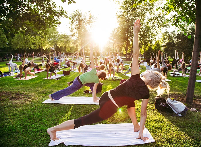 yoga all'aperto