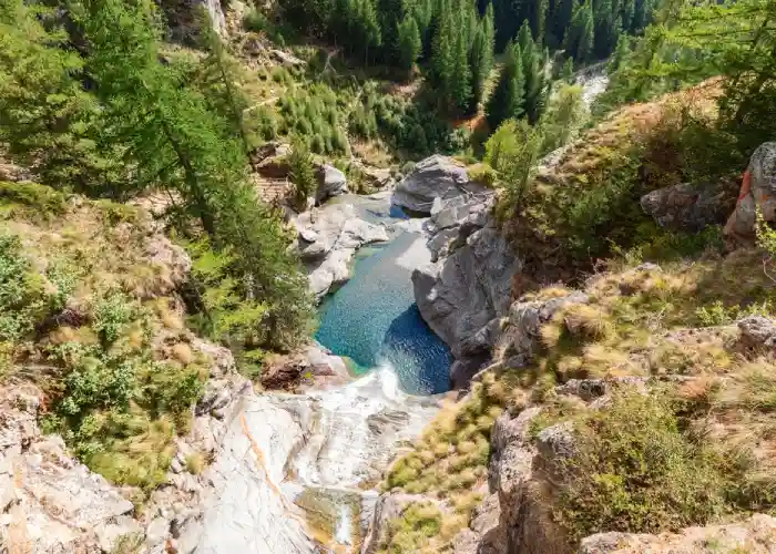 Cascate di Lillaz dall'alto