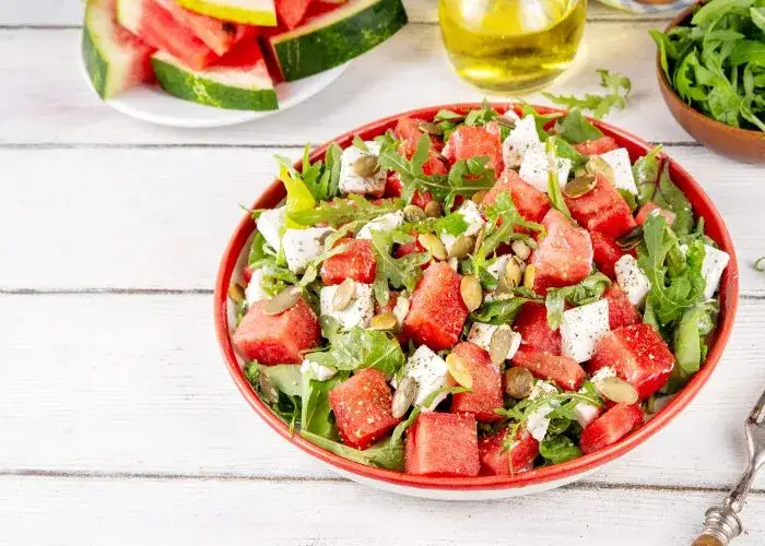 Insalata di anguria con feta