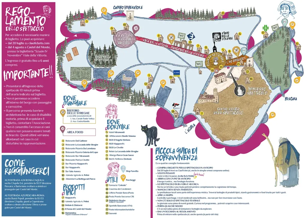 Notte delle Streghe 2026 a Castel del Monte mappa