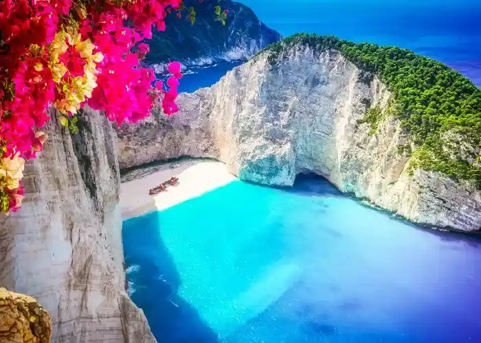Una spiaggia di Zante in Grecia