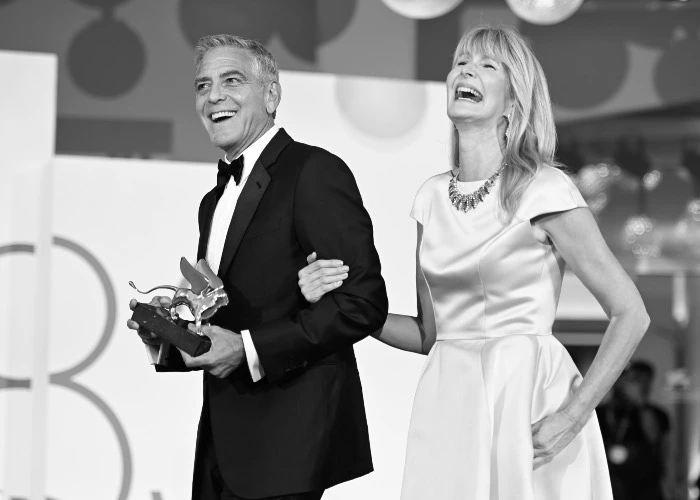 George Clooney e Laura Dern