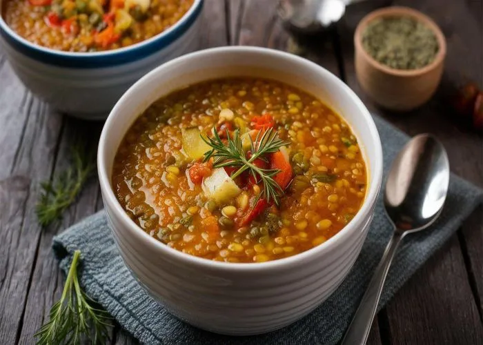 Zuppa di lenticchie e verdure una delle tipiche ricette zuppe autunnali
