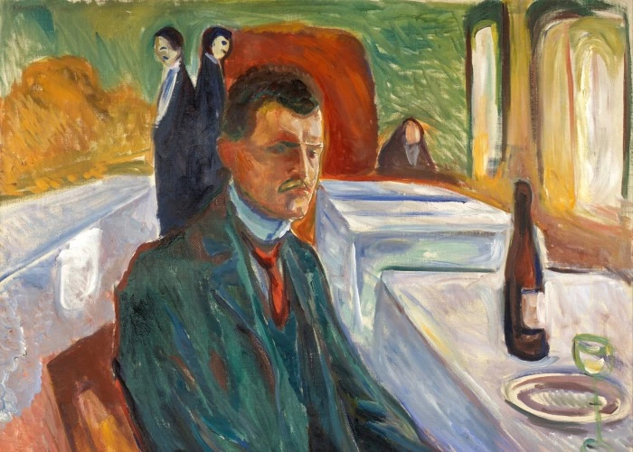 Mostra Klimt MUVEC - autoritratto Munch