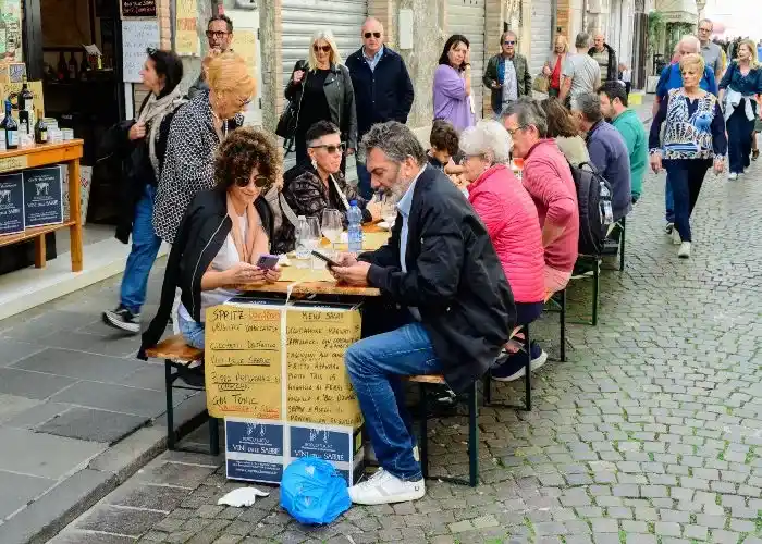 Un momento della Sagra dell'Anguilla di Comacchio