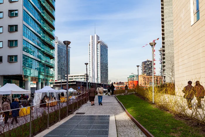 Corso Como a Milano, zona di Porta Garibaldi