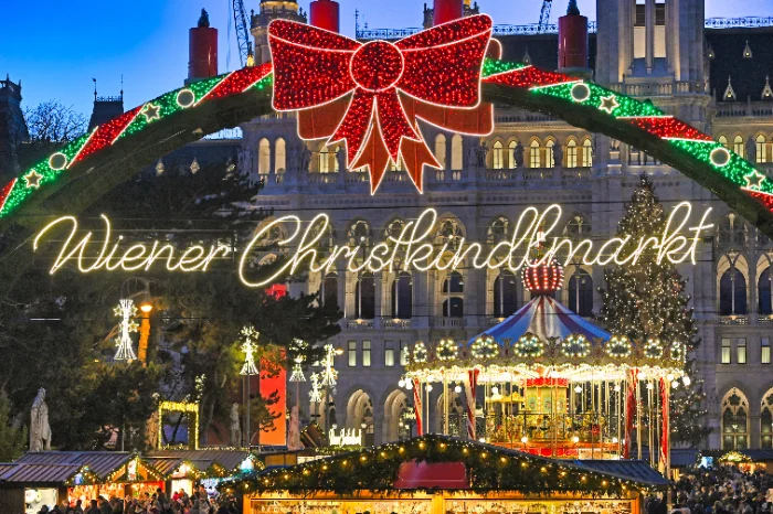 Christkindlmarkt di Vienna sulla Rathausplatz, aperto dal 13 novembre al 26 dicembre 2026