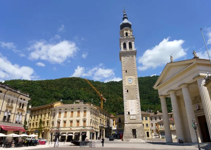 Il centro di Valdobbiadene