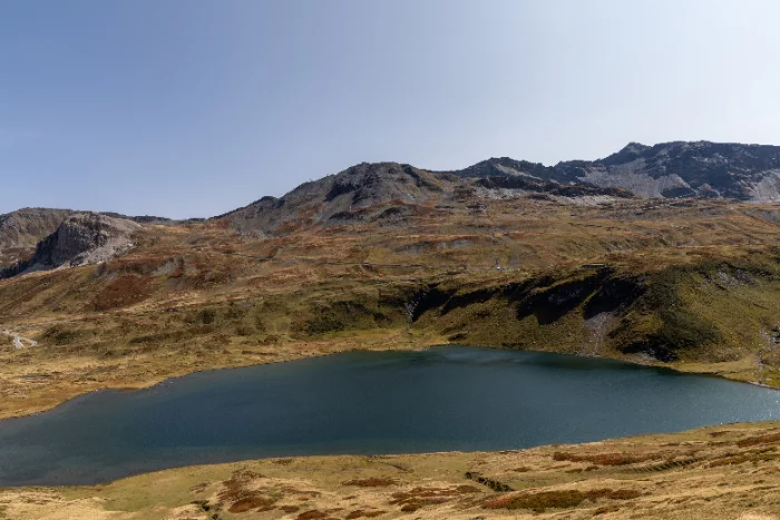 Lago Verney vicino al Colle del Piccolo San Bernardo in Valle d'Aosta