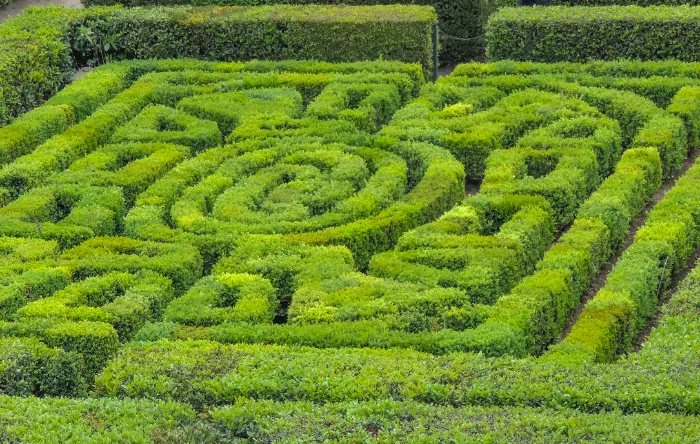 Il giardino all'italiana del Castello Ruspoli a Vignanello