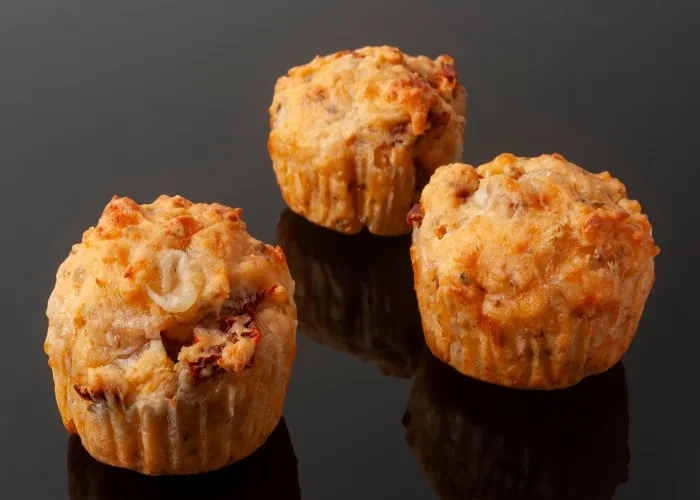 muffin salati con spinaci e prosciutto