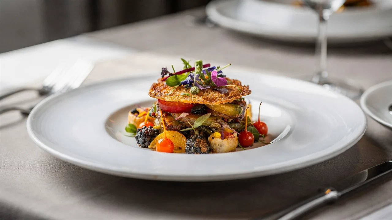 Un piatto di alta cucina servito in un ristorante gourmet: ecco dove provare i ristoranti stellati meno cari d'Italia.