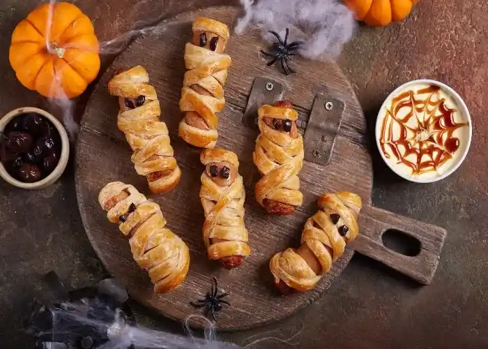 Mummie di wurstel e pasta sfoglia