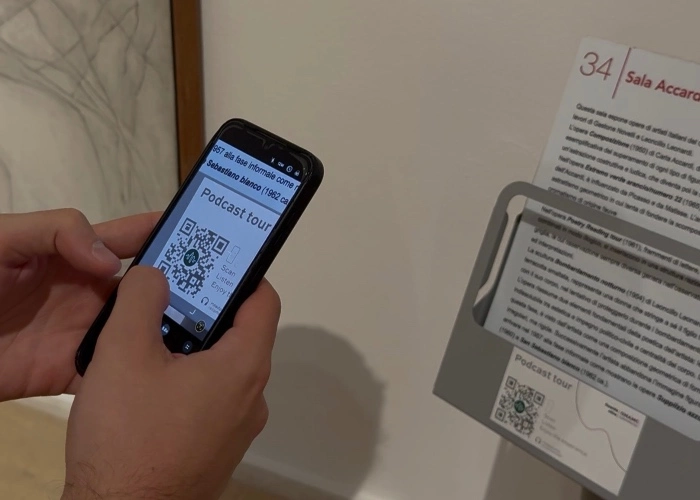 podcast tour Galleria Nazionale Roma - Qr code podcast