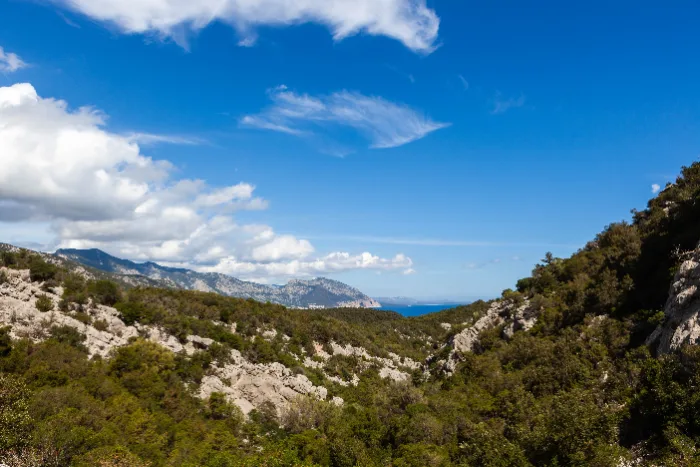 Sentiero di montagna in Sardegna