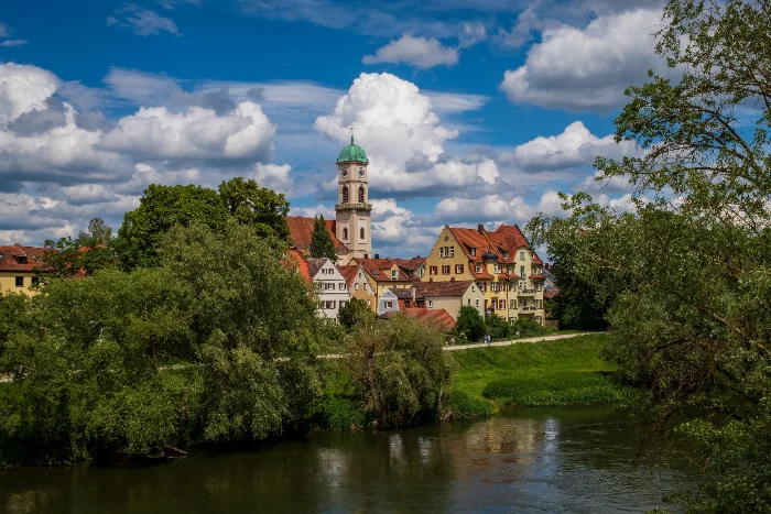 Stadtamhof, il quartiere di Ratisbona sulla riva nord del Danubio